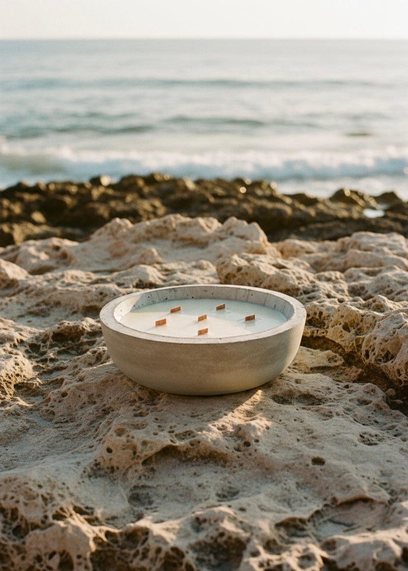 Melusina Big Concrete Candle Bowl